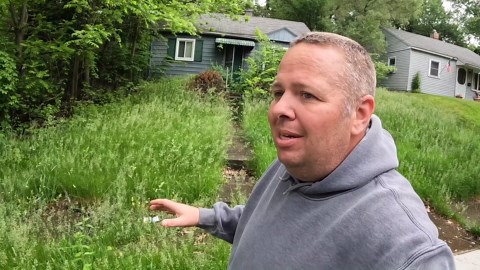 Extreme overgrown yard makeover | Tall grass & bushes transformed!