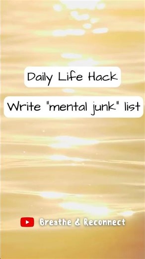 How to declutter your mind before sleep