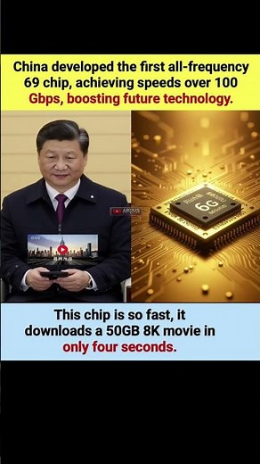 China’s 69 Chip Downloads 50GB in 4s 🚀 #Tech