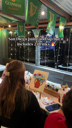 Looking for a fun and affordable paint night in San Diego? Sweetly Crafted Paint Nights offer a relaxed paint and sip experience inside a local San Diego pub, perfect for beginners and experienced painters alike. Each ticket includes a pre-drawn canvas, all painting supplies, and two drinks to enjoy throughout the evening. Our themed paint nights make it easy to jump right into painting—no experience required. Guests can choose from multiple pre-printed canvas designs and paint at their own pace