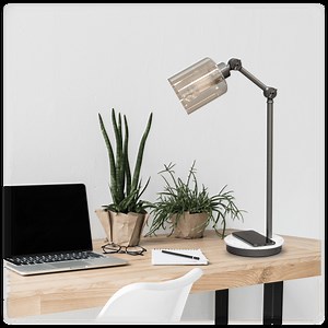 UltraBrite Vintage Edison LED Lamp with Wireless Charging & RGB Lighting