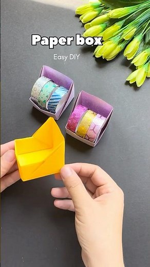 “Mini Origami Box | Easy Paper Craft for Beginners!” #paperbox #origami #diycraft