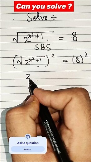 This Exponential Equation Looks Impossible #mathtrick #mathematics #shorts