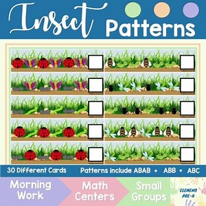 Insect / Bug Pattern Cards