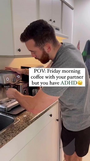 POV: Friday morning coffee with your partner but you have ADHD 🤦🏻‍♂️😂 anyone else this pumped for coffee?Figured I’d share the other goofy side of me, I figure I’m always sharing professional posts about work but I want to open up my goofiness more to you all 🥰Shoutout to the love of my life behind the camera for putting up with my sporadic childish behaviour 😂Love you Marissa ❤️#fitmom #coffee #momsofig #fitnesscoach #coffeeaddict #friday #lifestyle #fall #falllove #adhd | Christian Caba