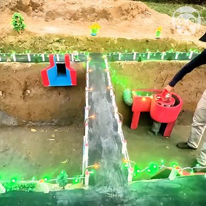 2.9M views · 57K reactions | Building a mini hydropower dam | Genius Panda | Facebook