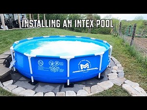 Intex Above Ground Pool Setup