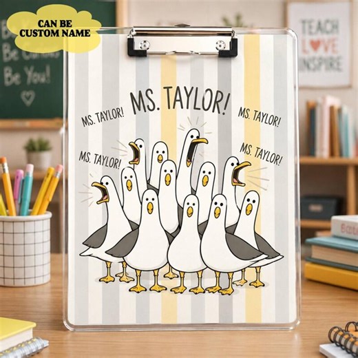 Personalized Finding Nemo Teacher Clipboard, Seagulls Teacher Gift, Back to School, Teacher Appreciation, Classroom Decor Supplies 44 - Etsy