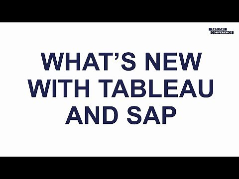 What’s New with Tableau and SAP