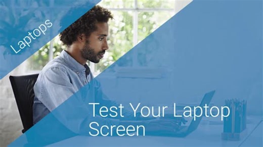 ノートパソコンの画面をテストする