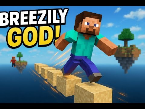 {tutorial} How to do breezily bridging method #minecraft #gaming