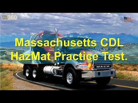Massachusetts CDL HazMat Practice Test