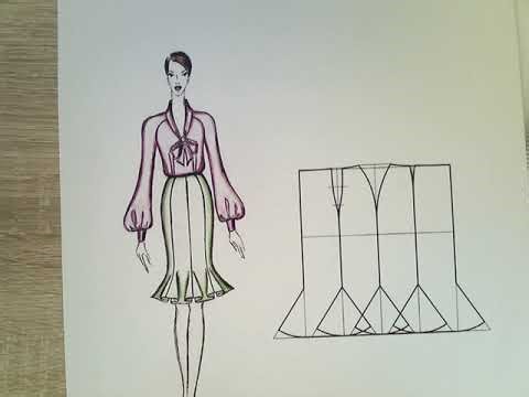 Моделиране на дамса рокля от 8 части 02 03 2026