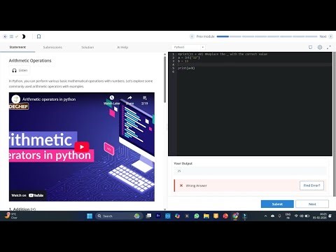 Python Lecture 7: Arithmetic Operations for Kids 🧮(Easy Python Math for Beginners) #python