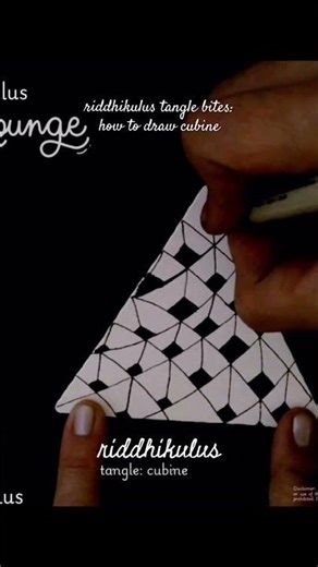 Riddhikulus Tangle Bites: Monotangle : Cubine