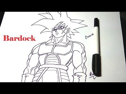 Como desenhar o Bardock ❓Primeiro Sayajin | Como desenhar sem esboço