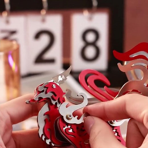 Metalkitor nine tailed fox 3d colored metal puzzle model kit #metalkitor #puzzle#fox