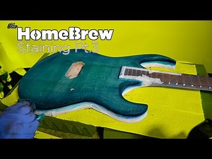 Getting a Two-Tone Finish with Water-Based Stain (Crimson Guitars Stunning Stains)