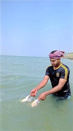 Calling a tuna fish with two chicken legs #fishing #fish #fishingtutorial