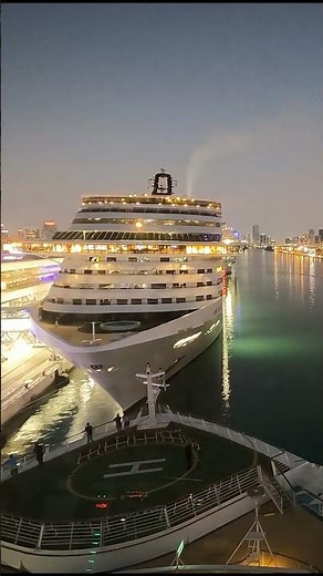 Cruise Ship Arrives in Miami at Night | Stunning Timelapse