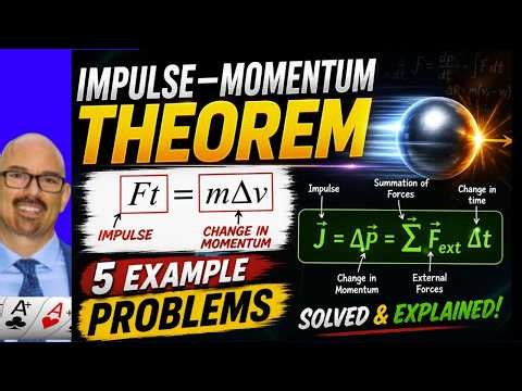 Impulse–Momentum Theorem 5 Worked Examples Explained Step by Step