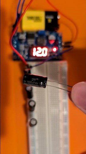 ⚡ I Shorted 4 Capacitors ⚡ #shorts #electronic #engineering