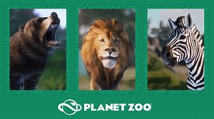 3.7K views · 403 reactions | We've got some more animals who'd like to introduce themselves to you! Which one are you most excited for? Comment #GrizzlyBear, #WestAfricanLion or #PlainsZebra below and we'll share more on Friday! | Planet Zoo | Facebook