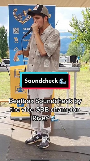 Checking the sound before a gig in Switzerland 🌊 s/o @Lyrebird Beatbox School #river’ #beatbox #liprollsarelife #roguewave #🌊