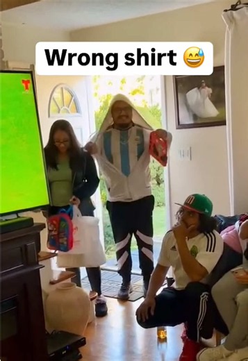 Wearing an Argentina Jersey in a House Full of Mexico Fans
