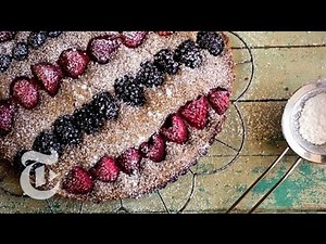 Buckwheat Berry Stripe Cake | Melissa Clark Recipes | The New York Times