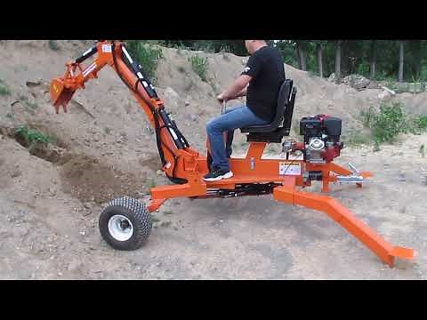 Sinolink 15hp ATV towable Backhoe Excavator,MINI Excavator