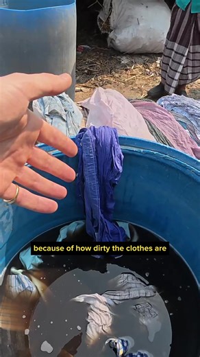 Washing Clothes in Toilet Water #Bangladesh #dhaka #toilet