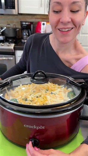 crockpot enchiladas, great over rice or tortillas #recipeoftheday #easycooking #easydinner