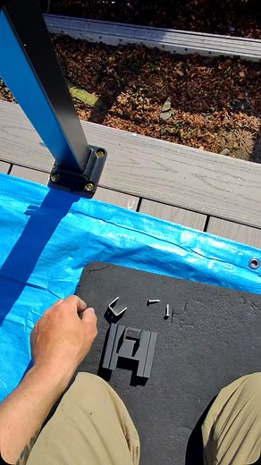 Mike Malkin on Instagram: "Installing mounting brackets for @timbertech Impressions Railing Express pre assembled panels. Using the new and improved 825 jig from @deckmasterj . Now there’s a 2” bump out for the crossover posts. Just as quick as installing on a 3” post now."