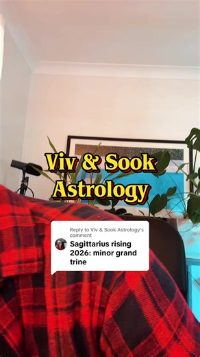 Replying to @Viv & Sook Astrology Sagittarius Rising 2026 Minor Grand Trine (Houses 3, 5 & 7 in whole sign) This is a defining pattern for 2026 and it is already active. For Sagittarius Rising, this links communication and mindset, creative desire, and relationship commitments. What you say, what you create, and who you align with start carrying real consequences. Trines and sextiles are often described as easy aspects. With generational planets, they are not easy. They are efficient. Once activ