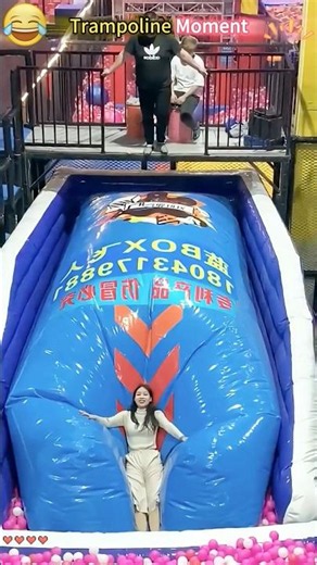 Girls Having Fun Jumping at TrampolinePark #Trampoline #Funny #ShortVideo