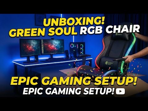 Green Soul RGB Gaming Chair Unboxing & First Impressions (2025) | Amazon Finds