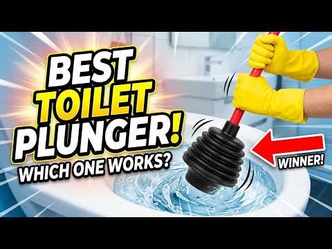 TOP 5 Best Toilet Plunger 2026 | Toilet plunger reviews