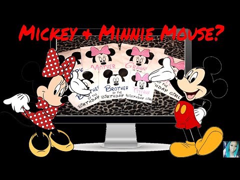 HTV Mickey & Minnie Mouse Shirt | Cricut Explore Air 2 | Design Space