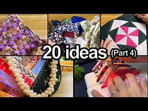 20 Ideas for Sewing Scraps Fabric to Create Beautiful Items (Part #4)