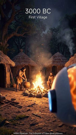 How Humans Lived in 3000 BC 🔥 The First Village #robot