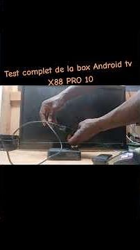 installation X88 PRO 10 en 30 seconde(Vidéo complète sur la chaîne)#androidtv #smarttv #tvbox