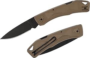 Gerber Gear LST Ultra - Lightweight EDC Knife - Survival Tactical Tool for Hiking, Camping & Outdoor - Compact Folding Pocket Knife - Stainless Steel Blade - Made in USA - Coyote Brown