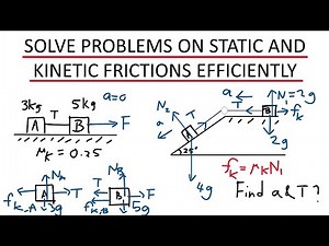 How to solve problems on friction and Newton's second law of motion efficiently? - Physics