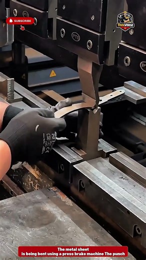 Precision Sheet Metal Bending Using Industrial Press Brake Machine #fabrication