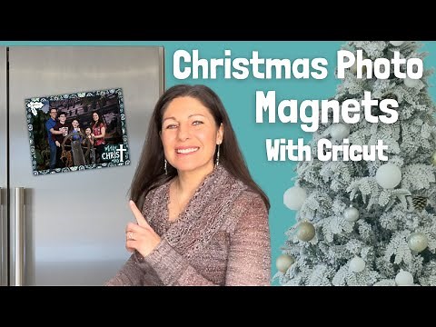 Make Your Own Christmas Photo Magnets with Cricut & Teckwrap Printable Magnetic Vinyl | Step by Step