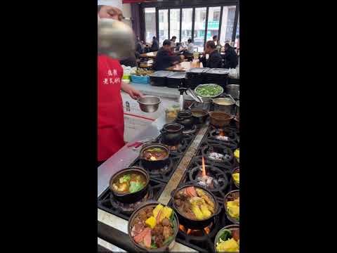 Chinese Clay Pot Restaurant | Street Food China Live Kitchen Cooking