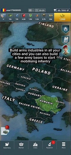 Day 1 - Conflict of Nations Gameplay #conflictofnations #conflictofnationsworldwar3 #gameplay