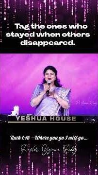 Pastor Yojana Appreciating People Who Remain Faithful, at Yeshua House. #yojanareddy #loyalty