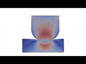 Nonlinear elastic frictionless contact